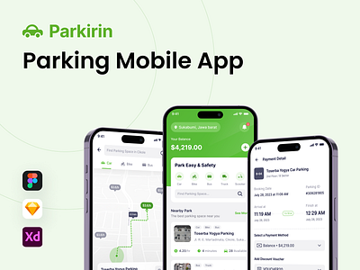 Parkirin - Parking Mobile App location mobile app mobile design parking parking app ui ui design ux ux design vehicles venue