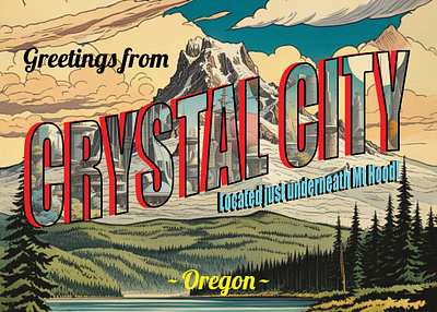 Retro-Style Crystal City Postcard postcard retro