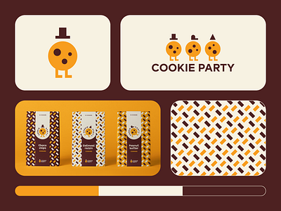 Cookie Party 🍪 adobe illustrator bran identity brand branding color palette concept cookie cookie shop cookies design graphic design logo logo design vector visual identity