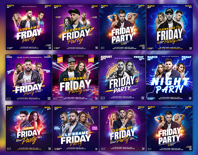 Party Banner Design || Party Social media Ads design friday party banner friday party poste design friday party poster party social media banner design party social media post design party social media poster design social media banner social media poster