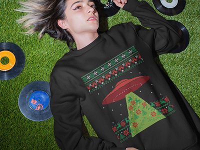 UFO Ugly Xmas Sweater | MY UGLY SWEATER apparel print