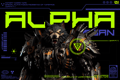 Alpha Zegan branding cyber cyberpunk esport futuristic game gamelogo logo poster wolf