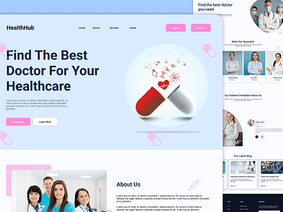 Medical Website Landing Page doctorvisit emperor emperorbrains healthawareness healthcare healthcareprofessionals healthcheckup healthsolutions healthtips healthyliving medicaladvice medicalconsultation medicalservices medicalsupport patientcare primarycare ui uiux ux wellness