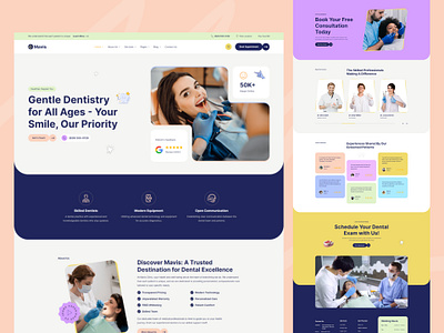 Mavis - Dental Clinic clinic dentist design trend doctor medical envytheme healthcare hospital medical uidesign uxdesign