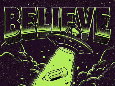 Believe... branding illustration illustrator the creative pain type design vector