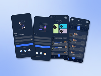 Exploration Design : Task Management Apps graphic design ui