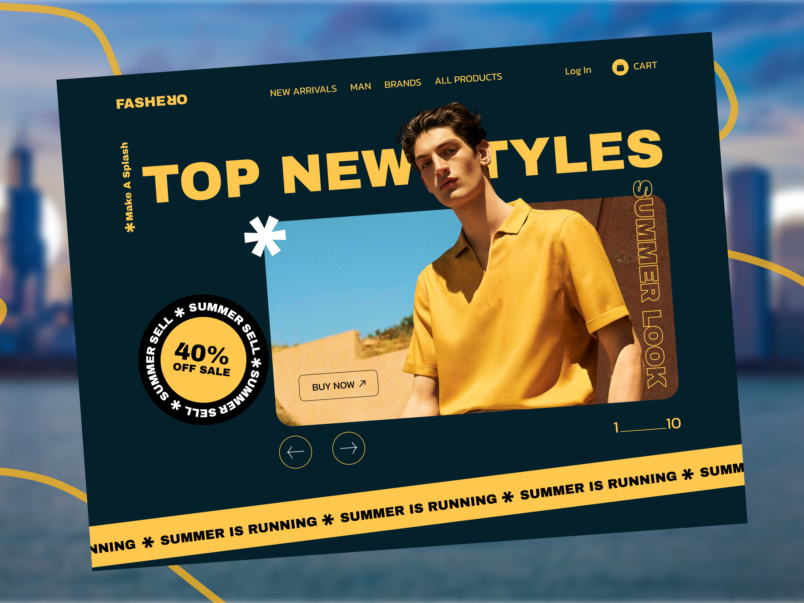 Fashion Website Header banner design branding dribbble framer graphic design logo mobile app shafayed rana ui ui designer uiux designer ux ux designer web design webflow website website designer