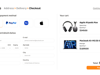 DailyUI - Day 2: Credit Card Checkout .techie card checkout credit dailyui design figma payment ui