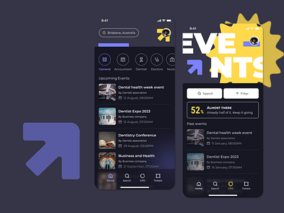 Event App Concept app design mobile ui ux