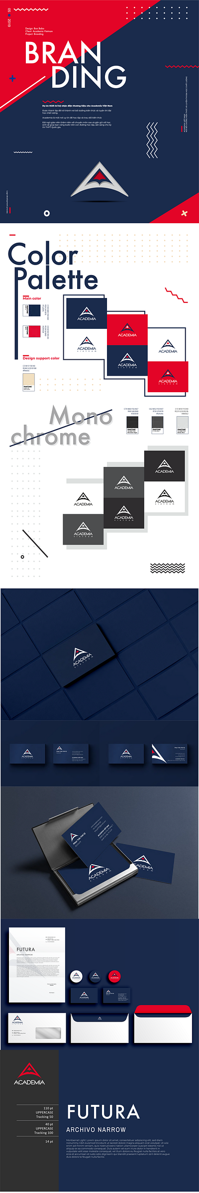 Branding - Academia branding design graphic design illustration logo