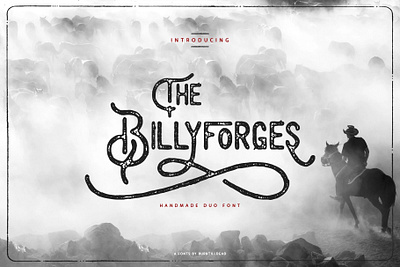 The Billyforges branding classic design display duo font font font style frontier logo font old west vintage western font