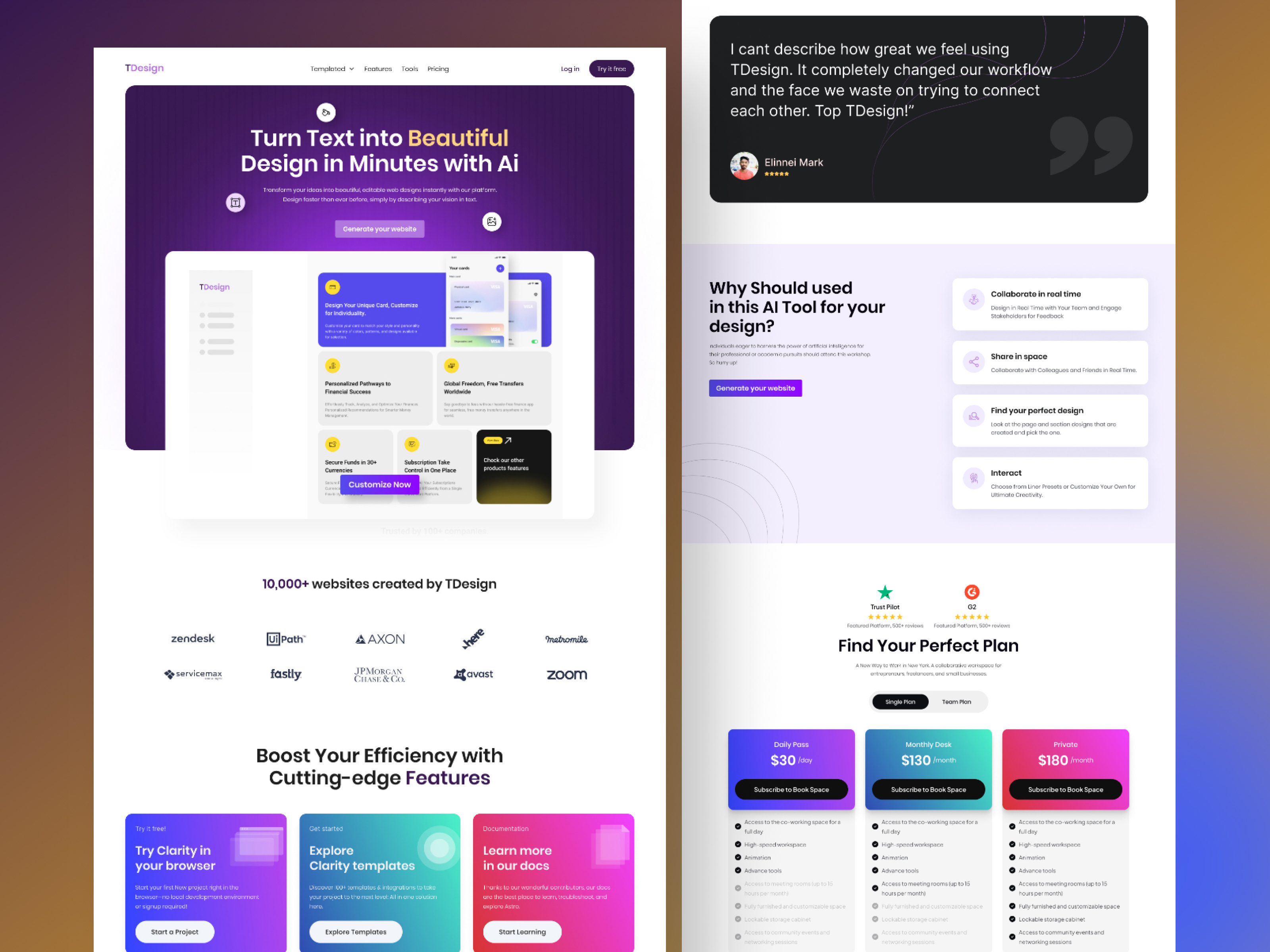 Text to Design Ai Landing page Design ai ai art ai design ai generator ai image generator ai landing page ai platform ai powered ai tool ai website ai website builder ai website design artificial intelligence artificialintelligence generative ai image generator landing page ui design ui ui ux design ux design