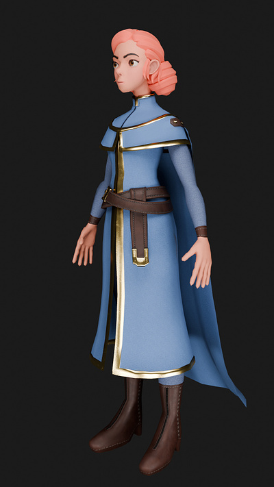 3D Character - Personal Project 3d 3dcharacter 3dmodeling artwork blender blender3d characterdesign design