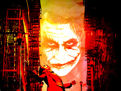 Joker movie poster graphic design