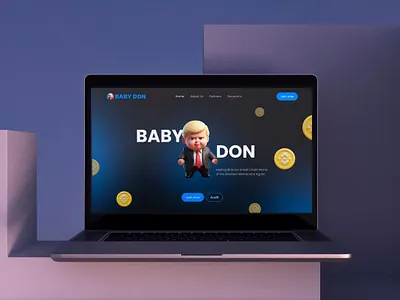 Meme coin website landing page design landing page meme meme coin meme coin design ui website design