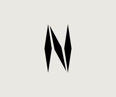 N lettermark logo design graphic design lettering logo typography
