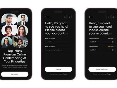 Sign Up - Visual Design 3d animation branding graphic design illustration logo motion graphics product design ui ux