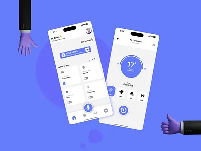 Air Conditioner Mobile App air conditioner app design figma mobile ui