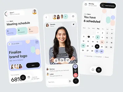 Video Conference App | Meeting online call chat chat app conference conference app event app interface live streaming meet meeting app meeting ui online meet room chat speakers ui ux video video call video communication zoom