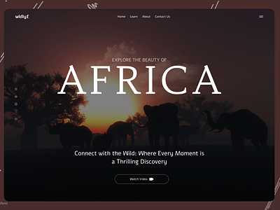 Wildlife Landing Page animal landing page ui wildlife wildlife hero section wildlife landing oage wildlife landing page ui wildlife landing page ui design wildlife website wildlife website ui design wildlifewebsite