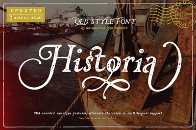 Historia branding classic design design project font font design font style historical logo typefoundry vintage
