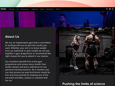 About Us Landing Page abous us landing page about us about us page about us ui about us web design graphic design gym ui uiux web design web landing page website design