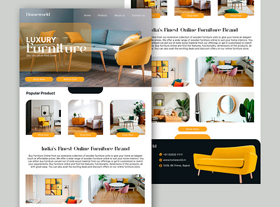 Furniture Website design figma figma design web website website design website designer