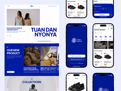 Tuan dan Nyonya - Fashion Mobile App app branding clothing design ecommerce fashion fashion style landing page logo market mobile mobile app responsive shop store style ui ux web design website