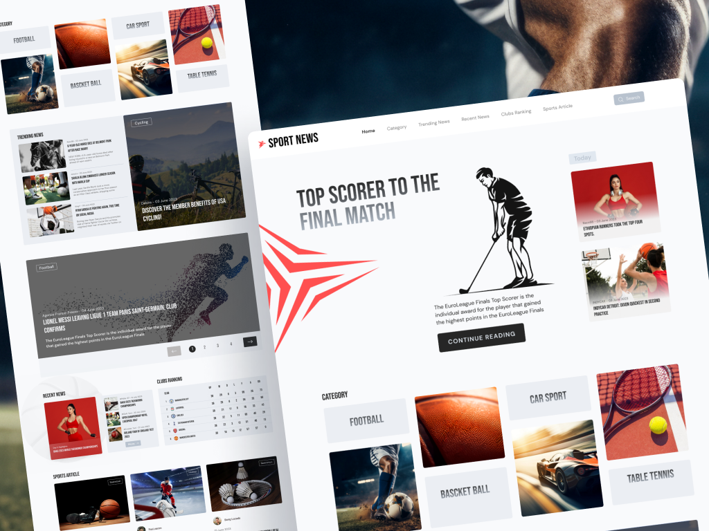 Sport News application sport news sportapplication ui uiux uiuxdesigner
