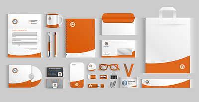 Logo and Stationery Design banner design booklet catalog company profile creative brochure design graphic design logo