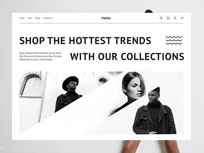 Fashion Landing Page UI Design fashion fashion landing page fashion landing page ui fashion landing page ui design fashion ui fashion ui design ui design uiux