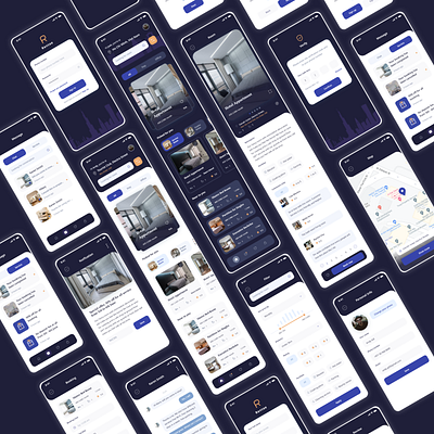 Room Rent Mobile App app case study design prototyping ui