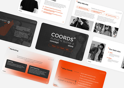 COORDS - Concept Store Presentation Proposal branding fashion graphic design pitch deck presentation