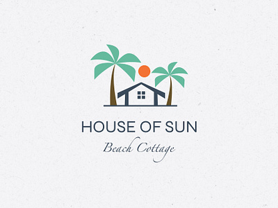 Introducing The Logo for House of Sun Beach Cottage branddesign branding design graphic design house illustration logo logodesign minimallogo palm tree resortlogo sun typography vector logo