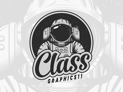 Classgraphics Logo (Spaceman) art branding creative design graphic design illustration logo spaceman vector