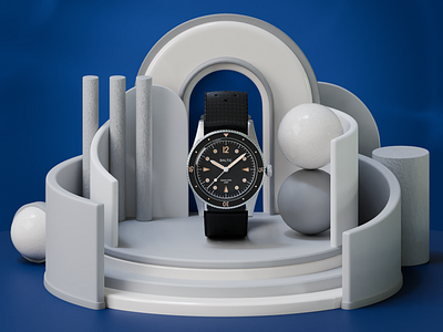 Baltic watches illustration 3d 3dart 3ddesign abstract blender c4d cgi cinema4d commercial design dive watches diving geometry illustration motion print render set tudor watches