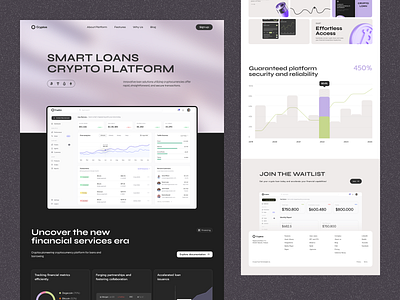Crypto Loans Web Platform app application crypto crypto loans cryptocurrency defi design loans mobile