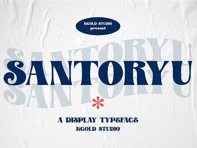 Santoryu - Retro Font 80s font 90s font classic font font invitation ornamen retro typeface