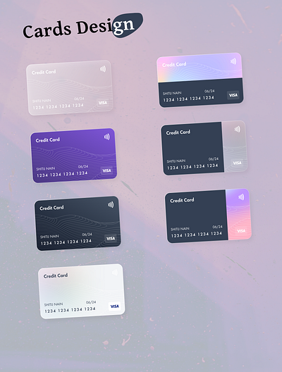 Cards Design 3d animation bank card branding card credit card dailyui debit card design figma finance graphic design illustration logo motion graphics payment payment card ui ux vector