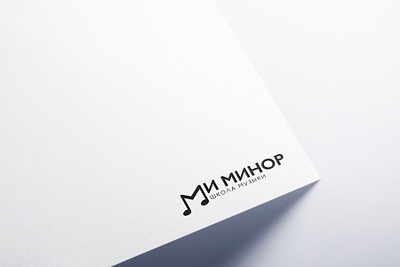 Mi Minor logo brand branding design graphic design identity logo logotype minor music note sound vector