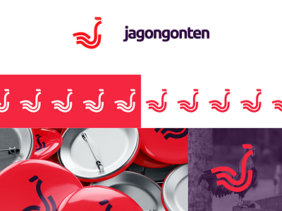 Jagongonten Logo Design boldlogo branding chikenlogo logo roosterlogo studiologo