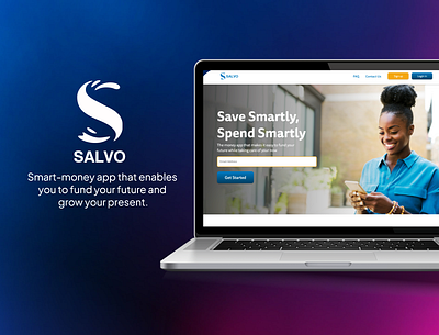 SALVO 2.0 fintech homepage salvo trading uiux website