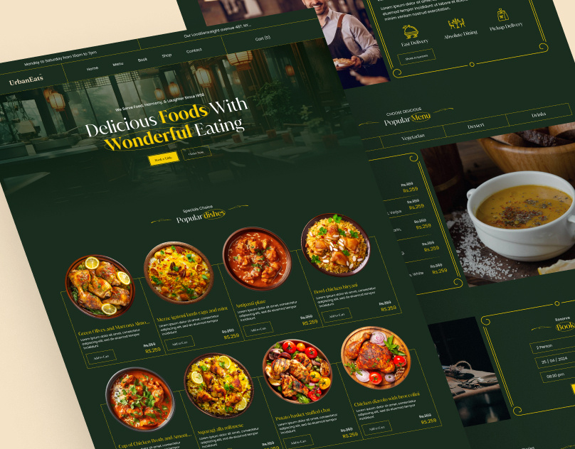 Restaurant Website Design For A Local Eatery best restaurant website food website design local eatery restaurant website restaurant website design restaurant website development