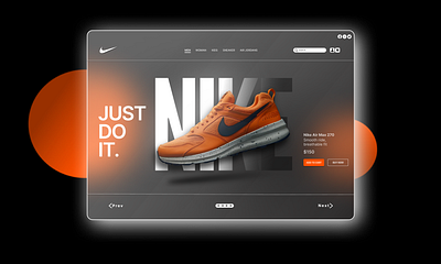 Nike UI/UX Conceptual Design 3d branding graphic design logo ui