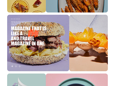 Fleishigs - Grid food gallery grid slide typography ui