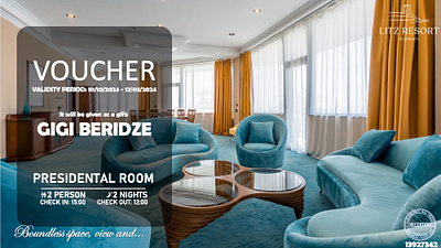 VOUCHER - Design (For Rooms) branding design hotel point power power poinr ui ux voucher