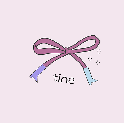 Logo for ` tine ` branding graphic design logo