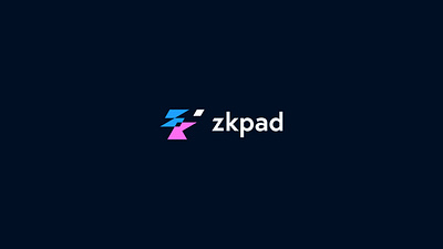 zkpad branding crypto design grid icon identity launchpad lettering logo monogram rebranding symbol type typography