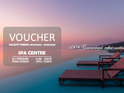 VOUCHER - Design (For SPA) branding graphic design hotel illustration posters power point presentation ui ux