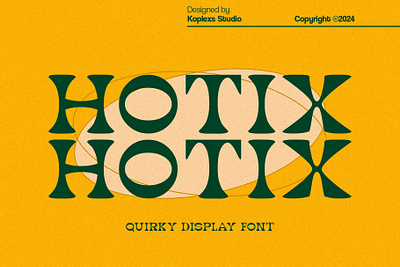 Hotix - Quirky Display Font branding display display font font fonts handwritten logo playfull typeface
